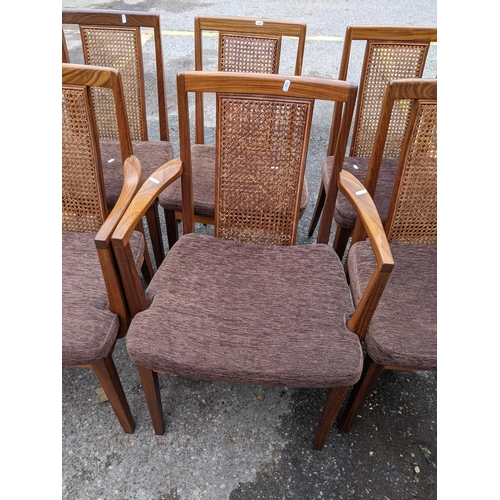 170 - A set of eight mid 20th century G-plan bergère teak dining chairs
Location:CON