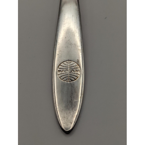 29 - Six Pan-Am-Pan American Airways International silver forks, total weight, 185.9g
Location:TABLE1