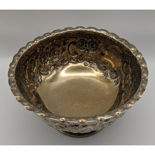 3 - A silver embossed footed bowl hallmarked London 1897, total weight 245.6g
Location:LAM