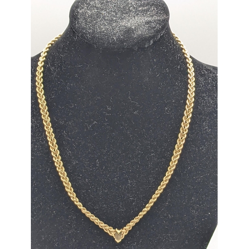 100 - A boxed 9ct gold woven rope link necklace together with a matching bracelet, total weight, 9.6g
Loca... 