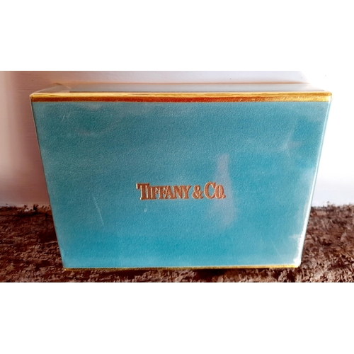 234 - Tiffany & Co-A small pewter coloured bedside clock with PGA European Tour inscription 'East Sussex N... 