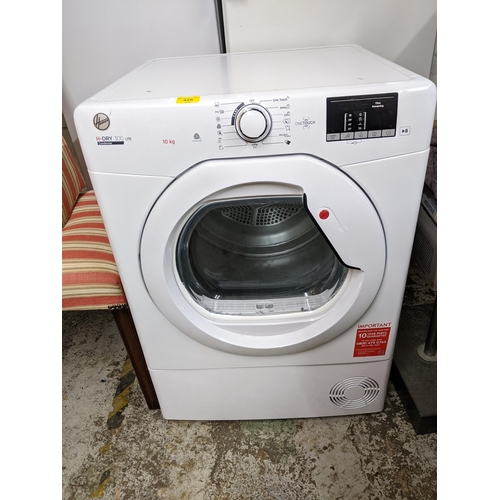 301 - A Hoover H-Dry 300 Lite condenser washing machine and dryer 
Location: G