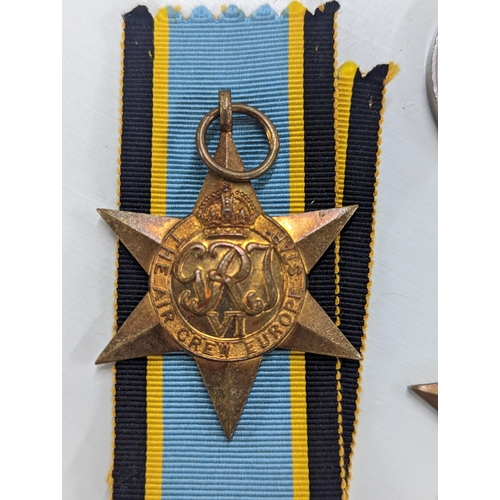 350 - Second World War medals to include the Air Crew Europe Star, The 1939-1945 Star, and 1939-1945 War M... 