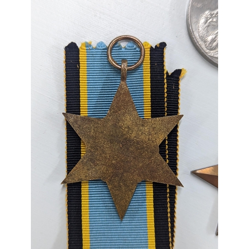 350 - Second World War medals to include the Air Crew Europe Star, The 1939-1945 Star, and 1939-1945 War M... 