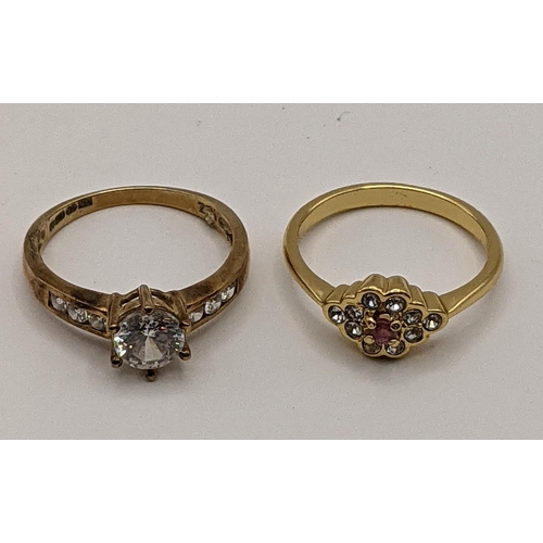 201 - Two 9ct gold rings, one set with a ruby, total weight 4.8g
Location:CAB1