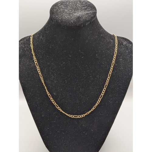 205 - A 9ct gold Figaro chain A/F, total weight 3.0g
Location:CAB3