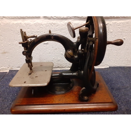 WILLCOX &GIBESミシン脚 Circa 1870, a Willcox & Gibbs sewing machine, serial No: A337719