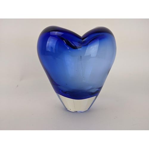 283 - A Whitefriars Molar or Pulled Tooth vase in Kingfisher blue and clear colour way, 17.5cm high
Locati... 