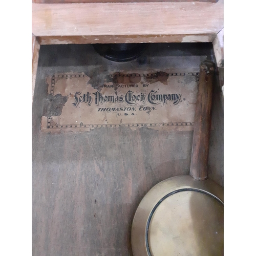 103 - An American Seth Thomas mahogany cased wall clock
Location: RWF