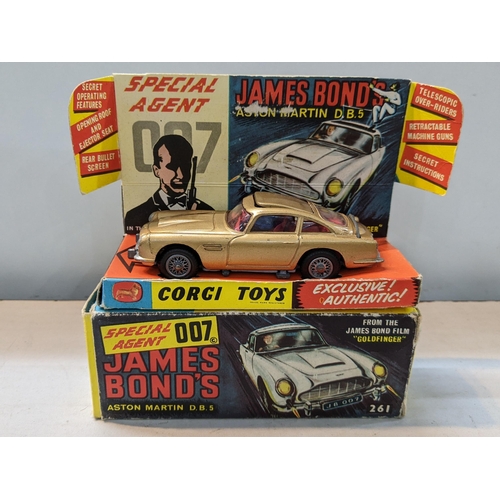 11 - A boxed Corgi James Bond's Aston Martin D.B.5 with James Bond figures, No 261
Location:A4B