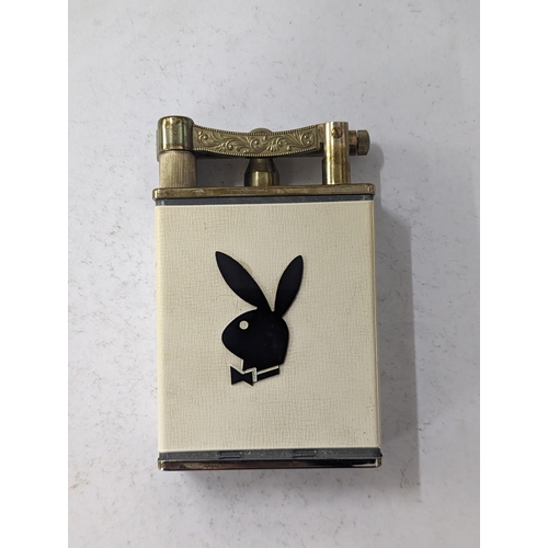 15 - A vintage Playboy table lighter having emblem to both sides Location:A4B