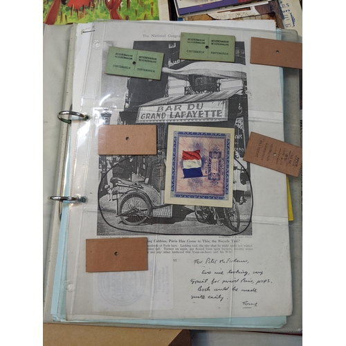 161 - A mixed lot of ephemera to include later printed WW2 German ephemera, a labour front membership book... 