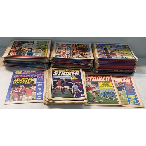 27 - A collection of 1960/70's 'Shoot and Striker' football magazines and vintage books
Location:5.5