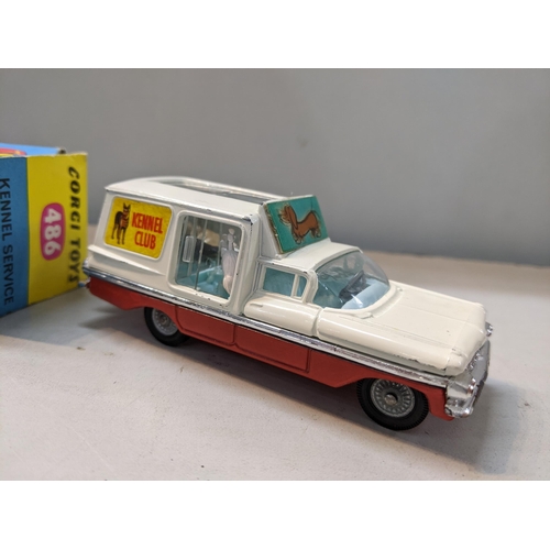 4 - A boxed Corgi Kennel Service Wagon with dogs, No. 486
Location:A3B