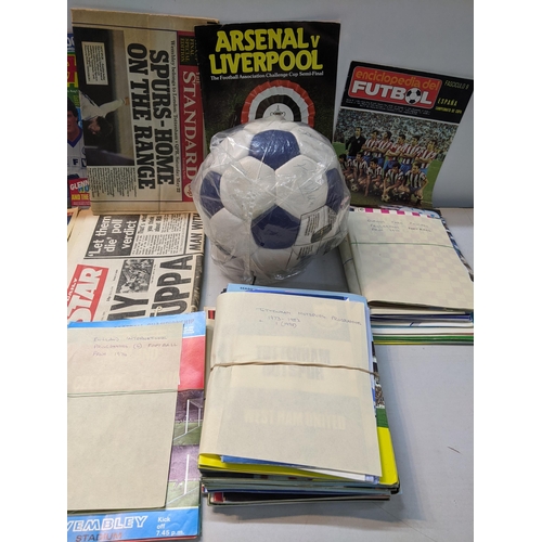 42 - Football related items to include a signed football, magazines, programmes and newspapers
Location:1... 