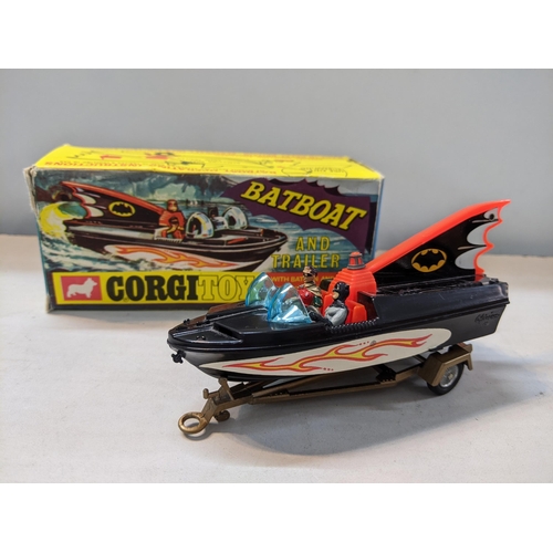 7 - A boxed Corgi Batboat and trailer with Batman and Robin No 107
Location:A3B