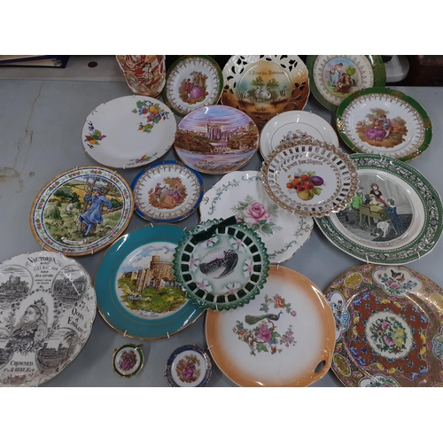 96 - Mixed ceramics to include commemorative plates, Chinese and French examples 
Location: RWM