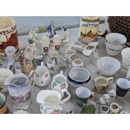 399 - A mixed lot to include ceramics Vinolia, Royal Albert, crested china and other items to include vint... 
