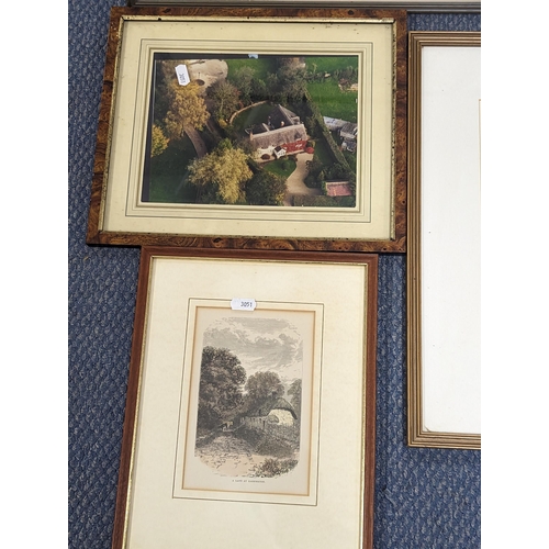 403 - A group of mostly framed and glazed pictures and prints to include an oil on canvas signed to top ri... 