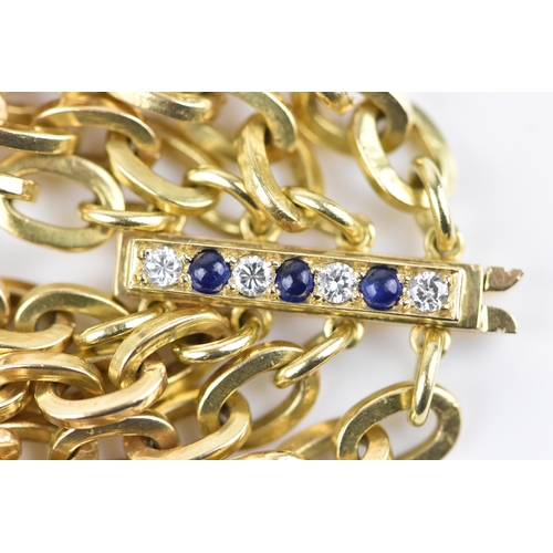 18ct Yellow Gold Cable Chain Bracelet