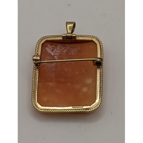 58 - A 9ct gold cameo pendant, together with a gold plated ring stamped 18ct and one other
Location:CAB2