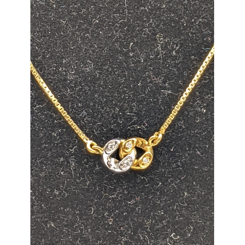 82 - An 18ct white and yellow gold pendant set with diamonds, 4.95g, Location:CAB4