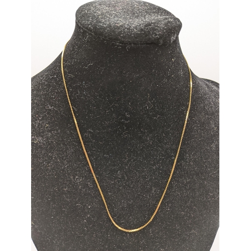 118 - A 9ct gold necklace, 1.6g, Location:CAB2