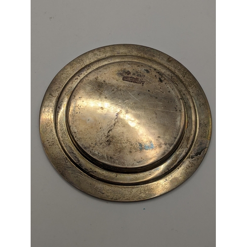 16 - A mid 20th century silver pin dish hallmarked Birmingham 1948, 102.8g, Location:TABLE