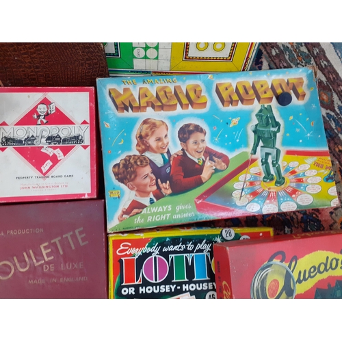 182 - A quantity of vintage games to include Totopoly together with a Mercury Wizard model aircraft, a yoy... 