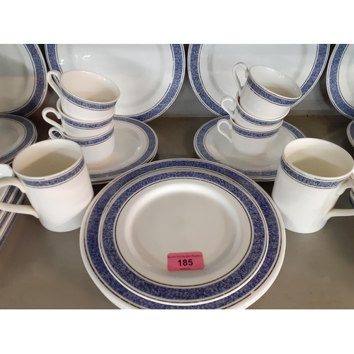 185 - A quantity of late 20th century British Airways First Class crockery by Royal Doulton, 100+ pieces
L... 