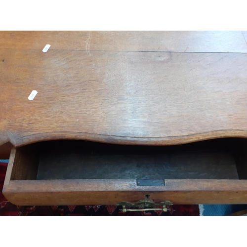 280 - A late 19th/early 20th century oak 'bombe' chest, 79cm h x 80cm w x 42cm d
Location: RAF