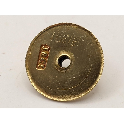 29 - An 18ct gold stud, 0.9g, Location:CAB2