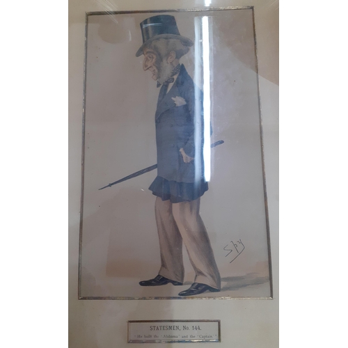 329 - A mid 20th century Intercraft Industries Corporation military caricature of a Bagpiper signed, a wat... 