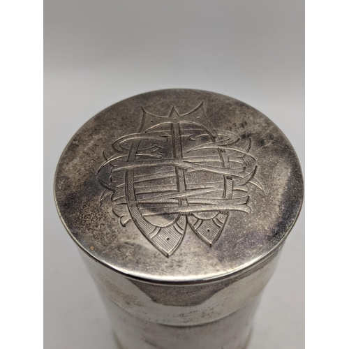 140 - A silver chocolate pot, Birmingham 1905, total weight 96.7g, Location:TABLE