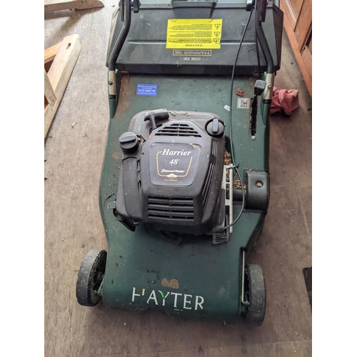 308 - A Hayter Harrier electric start lawnmower, Location:CON