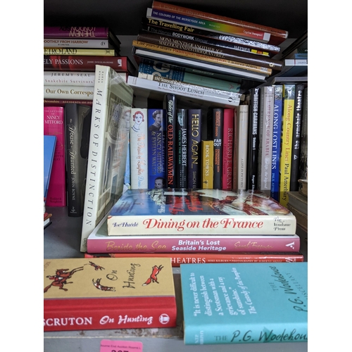 367 - A quantity of books to include various railway books, novels and autobiography, travel and British t... 