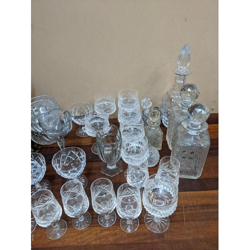 402 - Glassware to include pedestal wine decanters and other items
Location:RAF