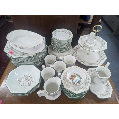 500 - A 1980's/early 90's Johnson Bros Eternal Beau dinner and part tea service and other china.
Location:... 