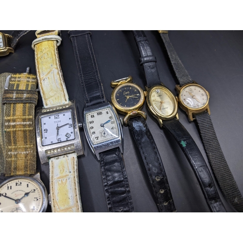 170 - Mixed gents and ladies watches to include a Timex Expedition, West End Watch Co, silver fob watch an... 