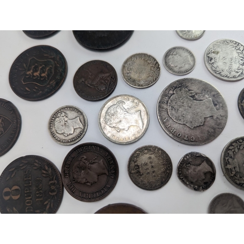 22 - Mixed Victorian coinage A/F to include 1875 half crown, 1881, 1886 shillings, 1883 and other six pen... 