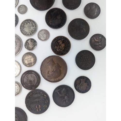 22 - Mixed Victorian coinage A/F to include 1875 half crown, 1881, 1886 shillings, 1883 and other six pen... 