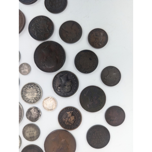 22 - Mixed Victorian coinage A/F to include 1875 half crown, 1881, 1886 shillings, 1883 and other six pen... 