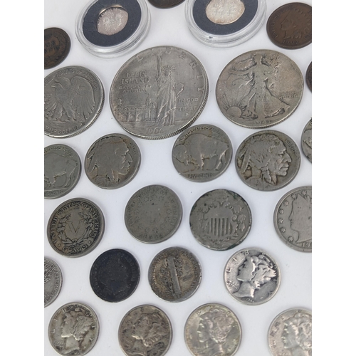 24 - United States of America - late 19th and early 20th century coinage to include 1939 and 1941 'Libert... 