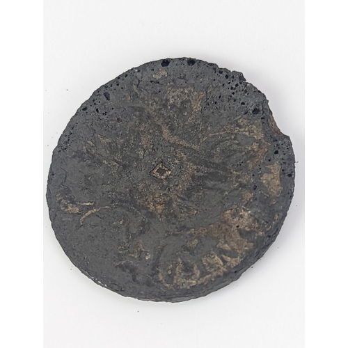 28 - William and Mary (1689-1694) 'Military' tin half penny (damaged)
Location:CAB6