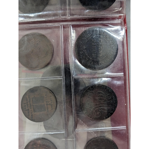 30 - A collection of 18th century and later tokens to include 1794 Queen Elizabeth Chichester half penny,... 