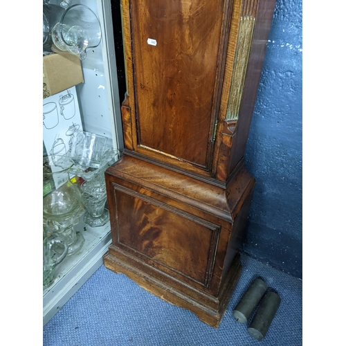 310 - A George III mahogany 8 day longcase clock having pierced fretwork and arched top dial signed 'Thoma... 