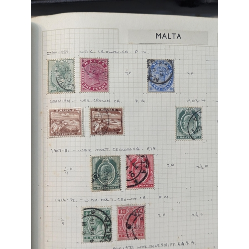 341 - Three albums of Victorian and later stamps to include Penny Black, Penny Reds, two Penny Blue, Canad... 