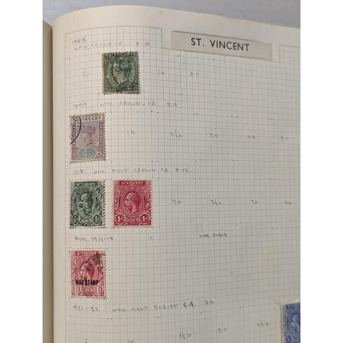 341 - Three albums of Victorian and later stamps to include Penny Black, Penny Reds, two Penny Blue, Canad... 