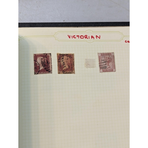 341 - Three albums of Victorian and later stamps to include Penny Black, Penny Reds, two Penny Blue, Canad... 