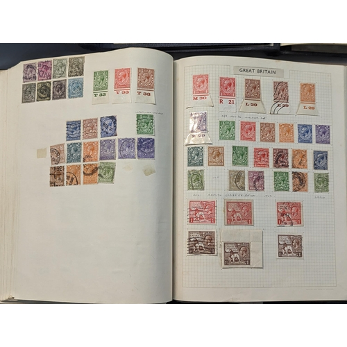 341 - Three albums of Victorian and later stamps to include Penny Black, Penny Reds, two Penny Blue, Canad... 